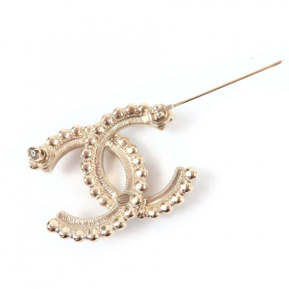 CHANEL Black Logo Brooch - Picture 4 of 6
